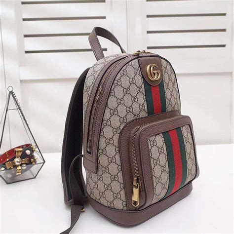 gucci backpack small dark brown backpack|Gucci small backpack price.